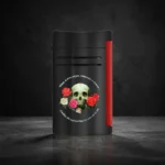 Upaljač S.T. Dupont Maxijet Memento Mori luksuzni upaljač sa lobanjom – prednji pogled