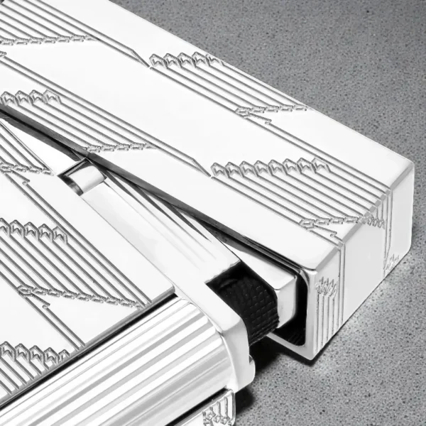 S.T. Dupont Ligne 2 silver završnica detalj