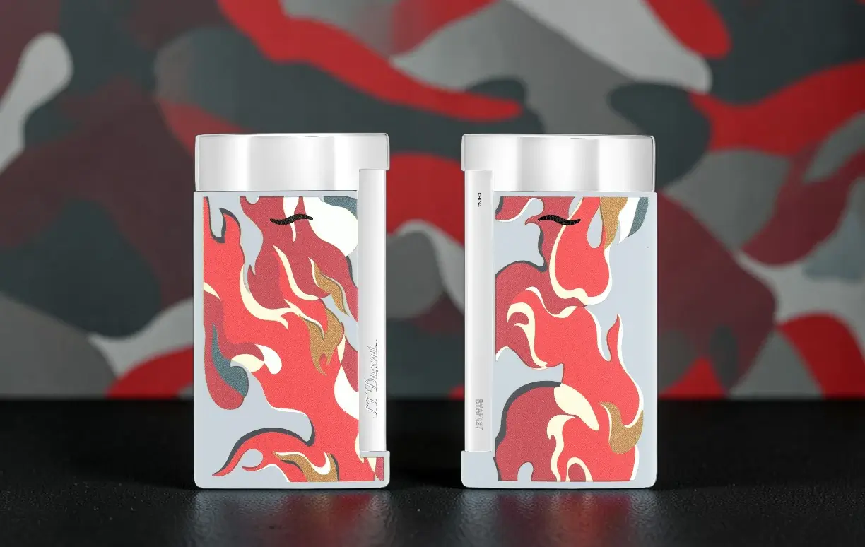 S.T. Dupont Slim 7 Camo Red 6 S.T. Dupont Slim 7 Camo Red camouflage dizajn