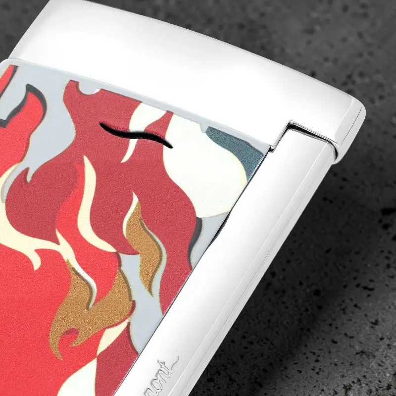 S.T. Dupont Slim 7 Camo Red 4 S.T. Dupont Slim 7 Camo Red plavi jet plamen