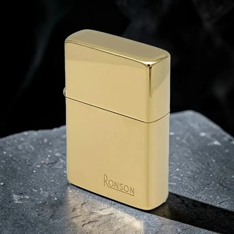 Ronson Gold Polished - Upaljač na Benzin 6 Ronson Gold Polished klasični upaljač sa fitiljem