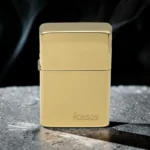 Ronson Gold Polished benzinski upaljač sa sjajnom zlatnom završnicom