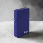 Ronson Purple Matt metalni upaljač - prikaz sa strane