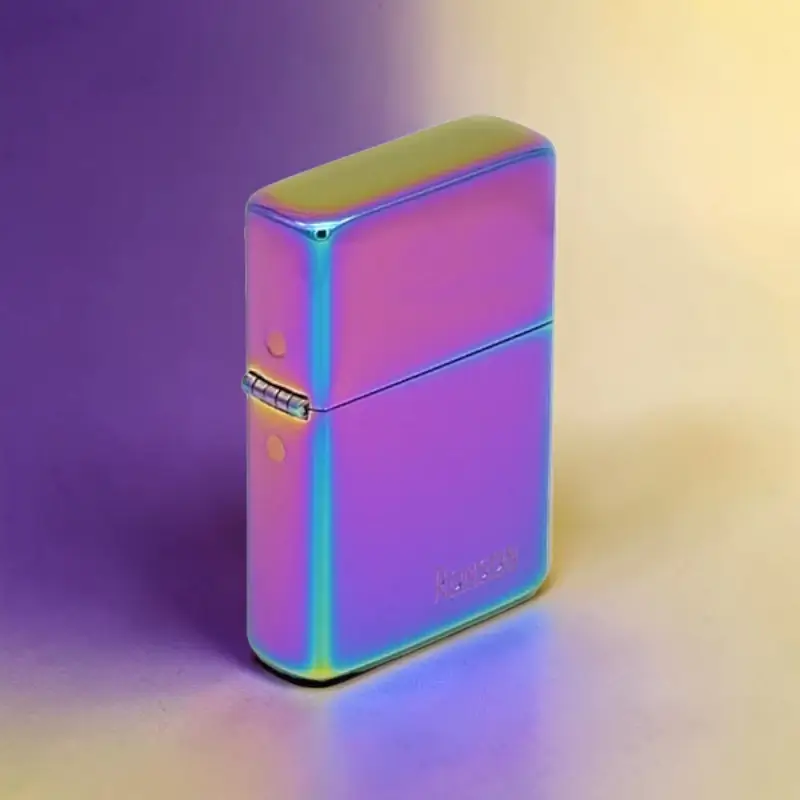 Ronson Rainbow - Upaljač na Benzin 5 Bočni prikaz Ronson Rainbow punjivog upaljača