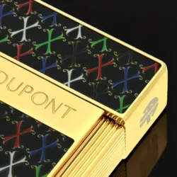 S.T. Dupont Biggy Fuente multicolor crni lak zlatni detalji