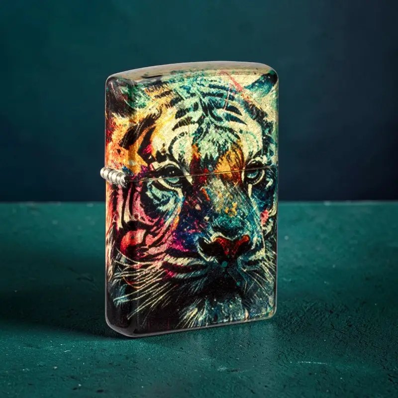 Zippo painted tiger color design upaljač