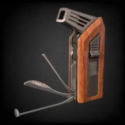 Walnut X upaljač za lulu sa priborom za lulu otvoren