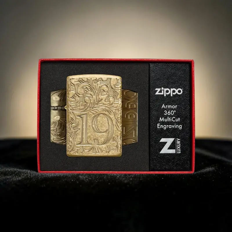Zippo 1932 Filigree Armor Tumbled Brass originalni Zippo upaljač