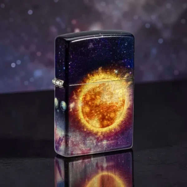 Zippo Solar Flare 540 Tumbled Brass premium model
