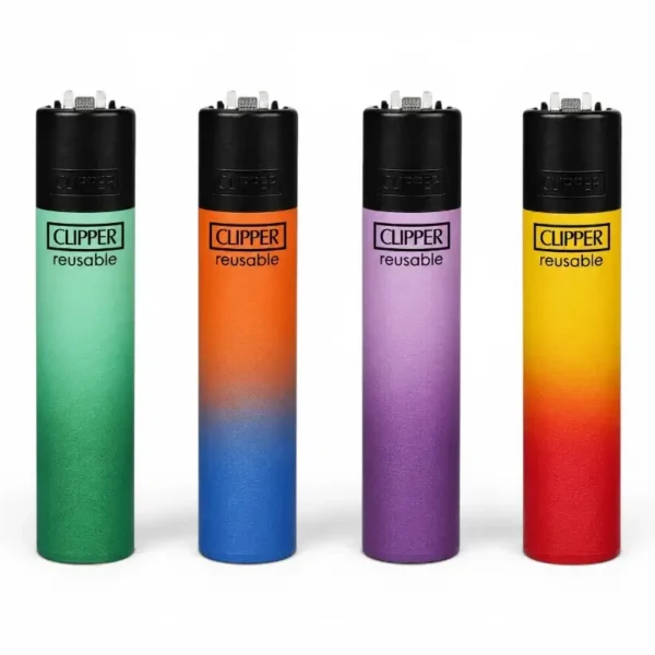 CLIPPER Metallic Gradient 9+ upaljači u četiri metalik kombinacije boja