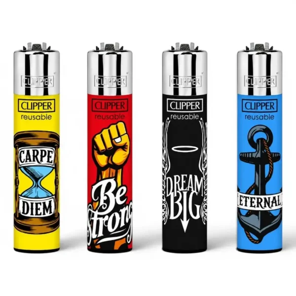 CLIPPER Skin Art 2 upaljači sa četiri različita motivaciona dezena