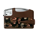 Ronson Camouflage braon upaljač sa maskirnim motivom i lobanjama