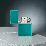 Otvoren Zippo Candy Teal upaljač