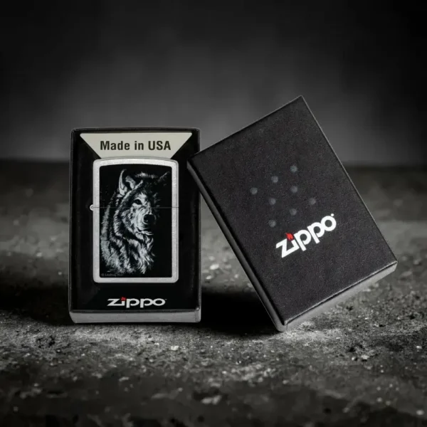 Upaljač Zippo Lindsay Kivi Vuk - poklon kutija