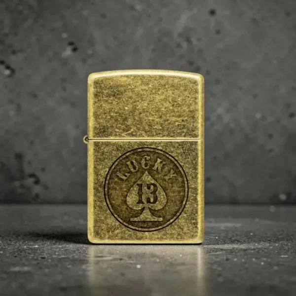 Upaljač Zippo Lucky 13 Antique Brass