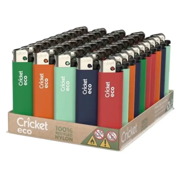 Cricket Eco upaljači od 100% recikliranog najlona