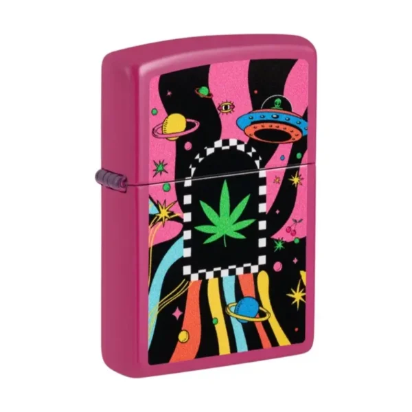 Zippo Cannabis Frequency 48928 bočni pogled na upaljač