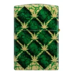 Zippo Argyle Leaf zadnja strana sa cannabis motivom