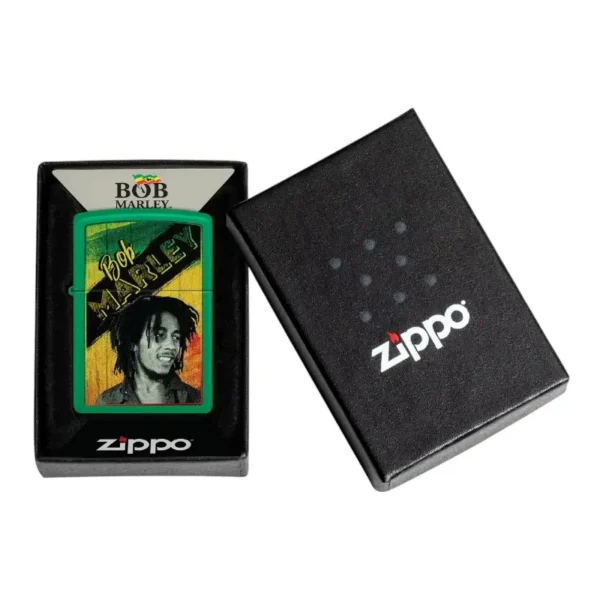 Zippo Bob Marley Grass Green upaljač u originalnom pakovanju