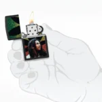 Zippo Bob Marley Leaf Silhouette 46741 otvoren upaljač u ruci