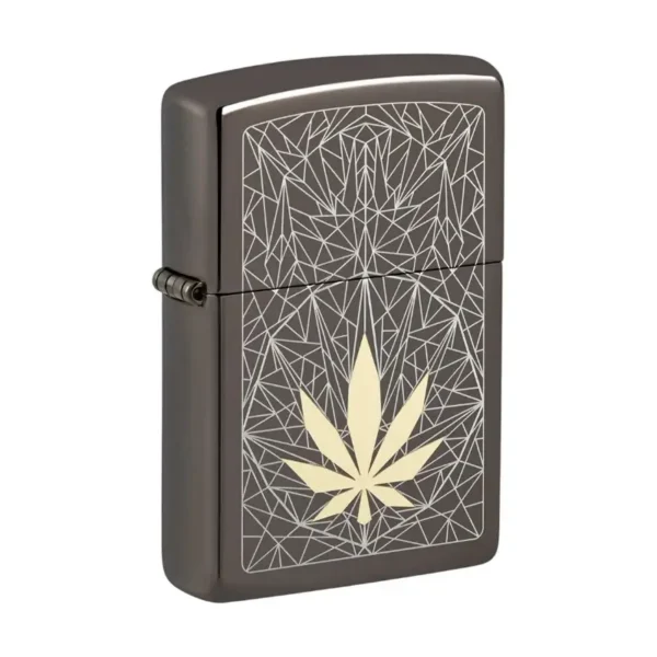 Zippo Cannabis Design sa Two Tone Laser Engrave dekoracijom
