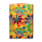 Zippo Cannabis Design 540 Fusion prednja strana sa višebojnim listovima kanabisa
