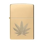 Zippo Cannabis Leaf 46560 High Polish Brass upaljač