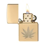 Zippo Cannabis Leaf 46560 otvoren upaljač sa motivom lista kanabisa