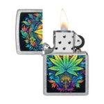 Zippo Captivating Cannabis otvoren upaljač sa Color Image dizajnom