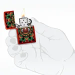 Zippo Counter Culture Eye 48678 upaljač prikazan u ruci