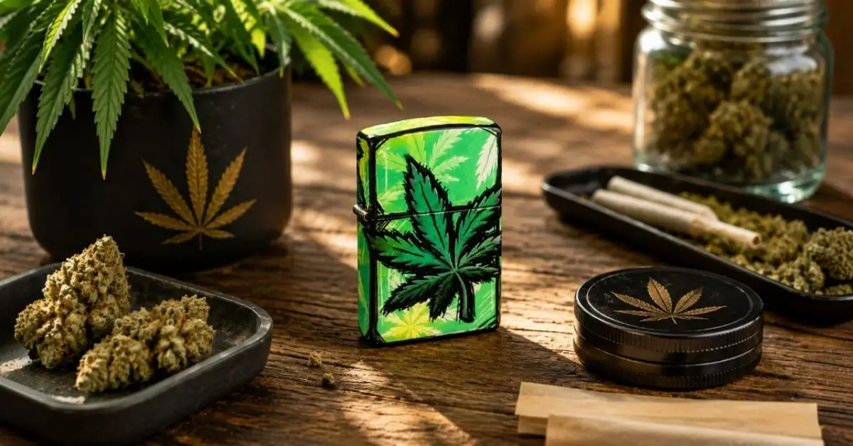 Zippo Glowing Leaves Upaljač 1 Upaljač Zippo Glowing Leaves - Glow in the Dark efekat