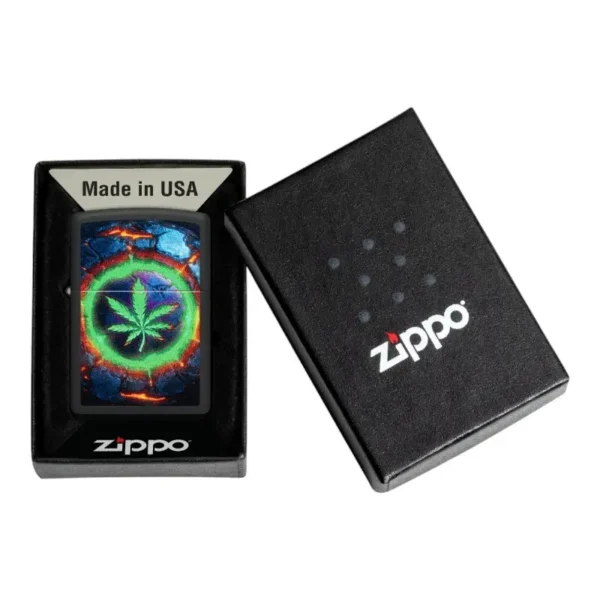 Zippo Lava Leaf Black Matte u originalnom pakovanju