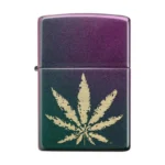 Zippo Marijuana Leaf Iridescent upaljač sa graviranim motivom lista kanabisa
