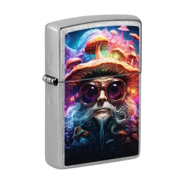 Zippo Mushroom Man Street Chrome 47184 bočni pogled