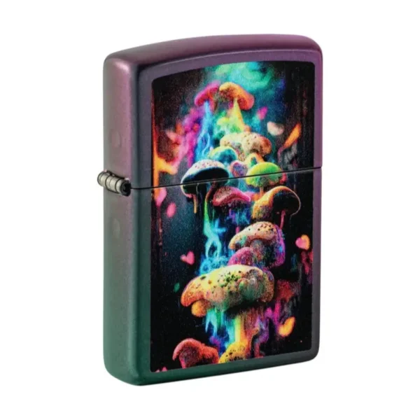 Zippo Mushrooms Iridescent upaljač Color Image dizajn sa pečurkama