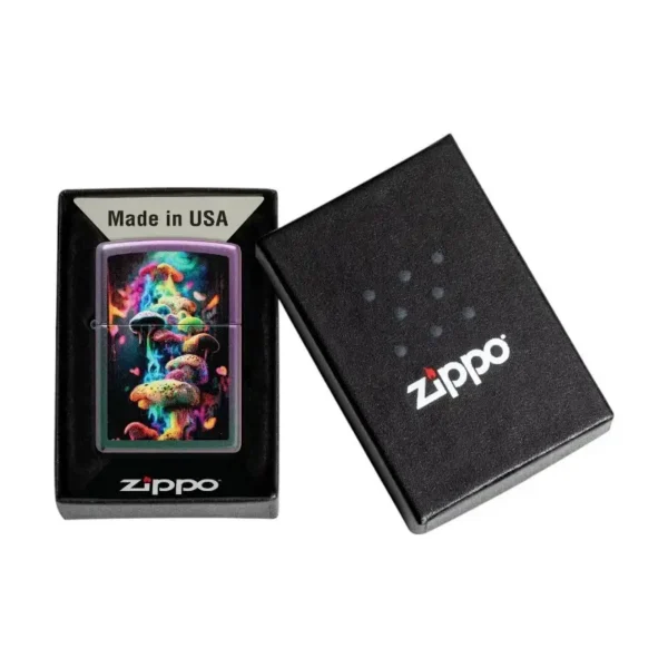 Zippo Mushrooms Iridescent upaljač u originalnoj Zippo kutiji