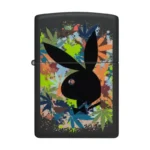 Zippo Playboy prednja strana sa Playboy Rabbit Head i cannabis motivom