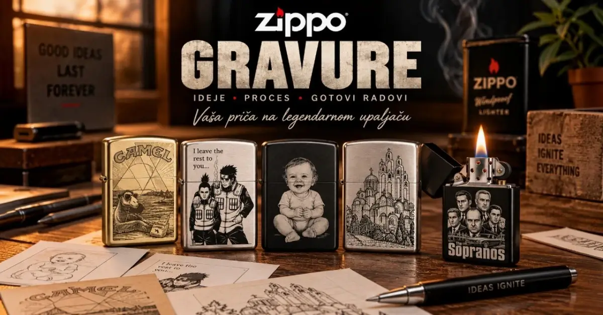 AI graviranje upaljača – od ideje u ChatGPT-u do Zippo gravure 18 AI gravura za upaljač – primeri personalizovanih Zippo gravura