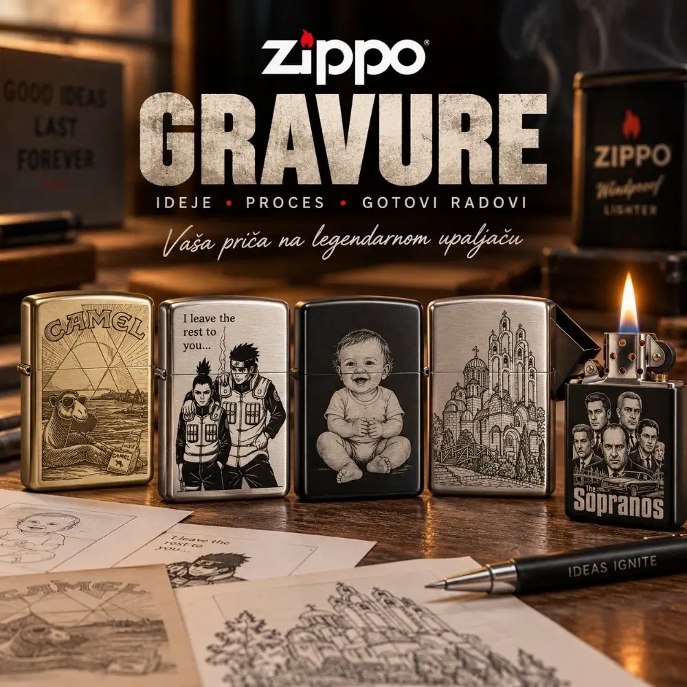AI graviranje upaljača – ideje za gravuru Zippo upaljača