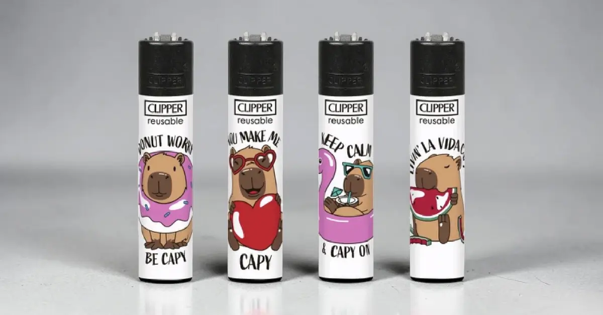 Clipper Be Capy upaljači sa kapibara motivima – facebook