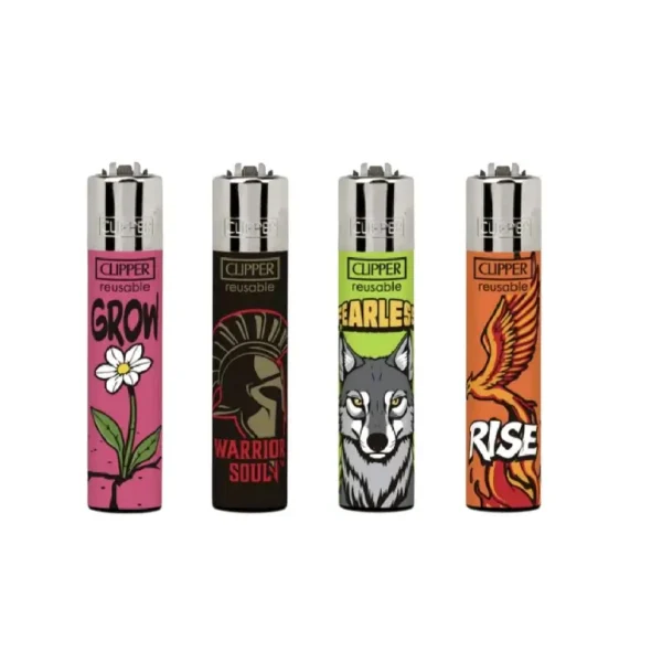 Clipper Skin Art 4 upaljači – 4 različita dezena