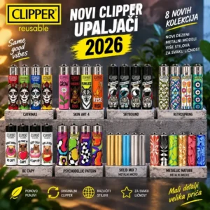 Clipper upaljači 2026 – novi dezeni i metalni modeli