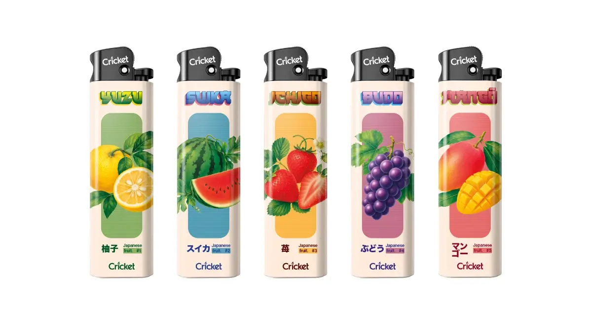 Cricket Fruitupalty upaljači sa motivima voća