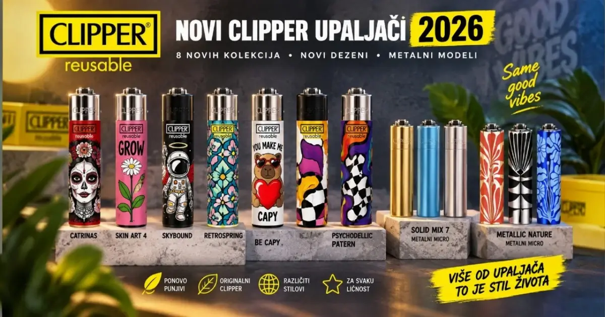 Novi Clipper upaljači 2026 – 8 novih kolekcija