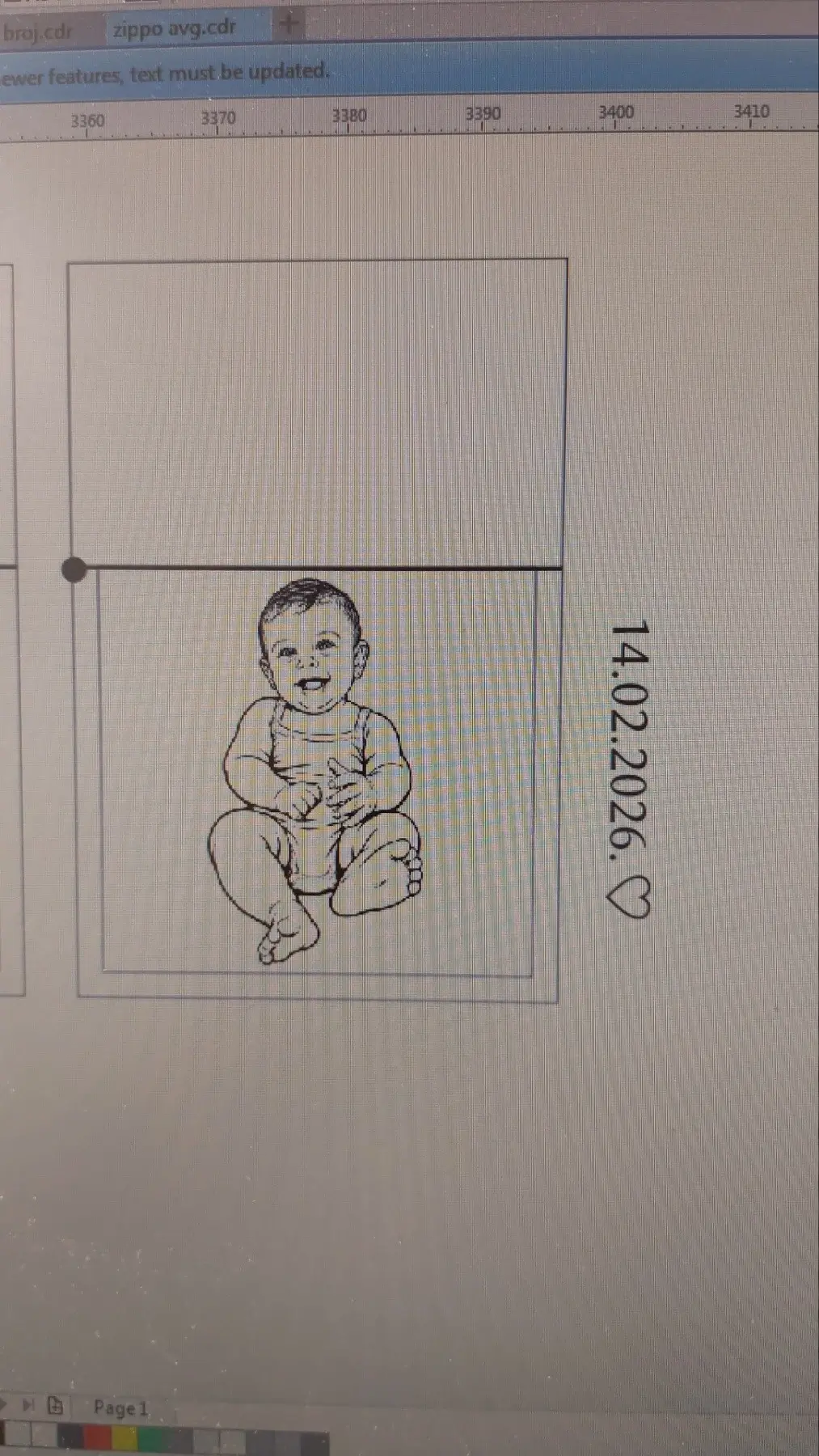 AI graviranje upaljača – od ideje u ChatGPT-u do Zippo gravure 9 Priprema fotografije bebe i datuma za graviranje na Zippo upaljaču