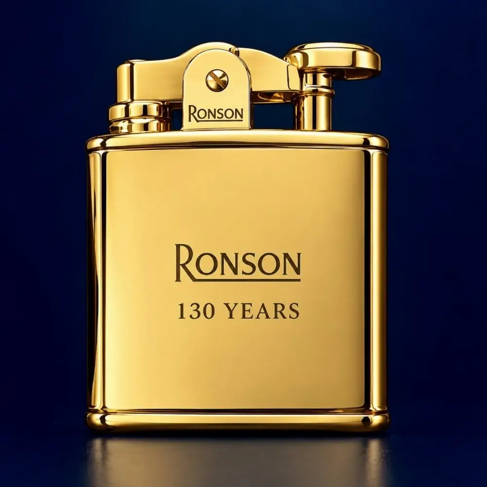 Ronson 130 Years zlatni kolekcionarski upaljač povodom 130 godina brenda