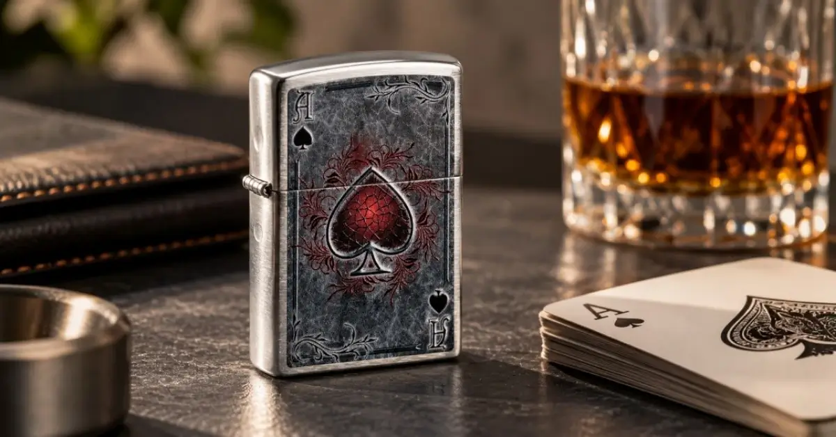 Upaljač Zippo Antiqued Ace - facebook