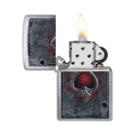 Zippo Antiqued Ace otvoren upaljač sa plamenom