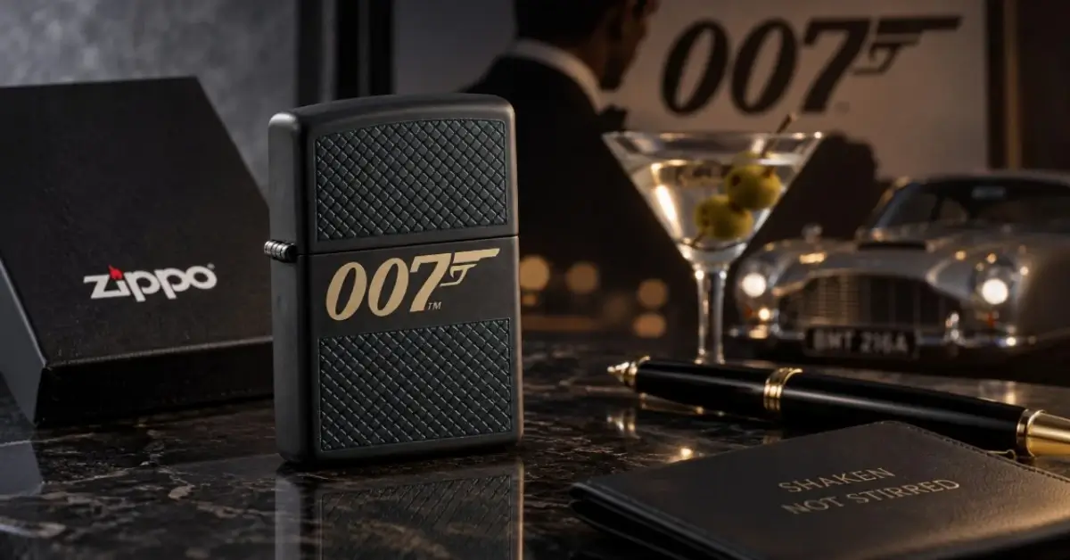 Zippo James Bond 007 Mat Crni Upaljač 1 Zippo James Bond 007 upaljač - facebook