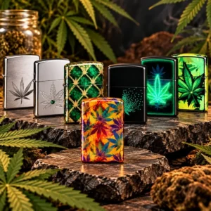 Zippo Cannabis upaljači – sedam originalnih dizajna sa motivima kanabisa iz Zippo kolekcije
